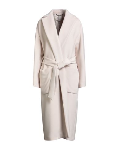 Agnona Woman Coat Light Pink Size 8 Alpaca Wool, Wool, Metal In Multi