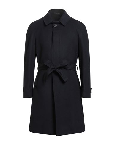 Maestrami Man Coat Midnight Blue Size 40 Wool, Polyamide, Cashmere In Blue