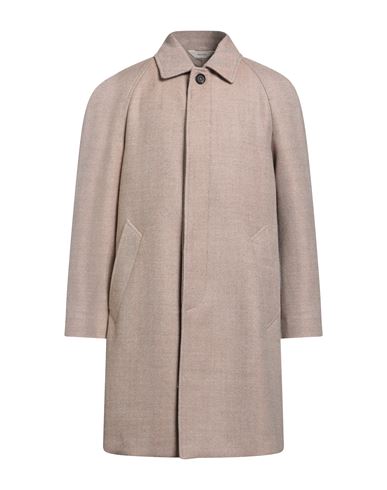 Paoloni Man Coat Sand Size 44 Wool In Pink