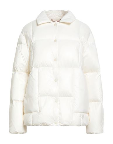 Peserico Easy Woman Puffer White Size 6 Nylon In White