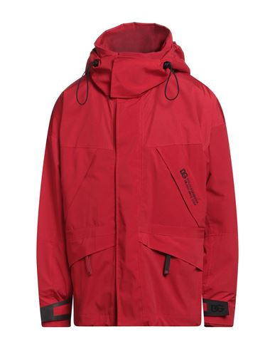 Dolce & Gabbana Man Jacket Red Size 44 Polyamide, Polyurethane, Polyester In Red