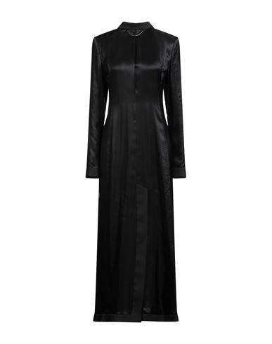 Mm6 Maison Margiela Woman Maxi Dress Black Size 6 Viscose, Polyester, Elastane