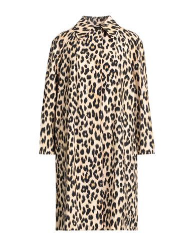 Max & Co . Woman Overcoat & Trench Coat Beige Size 6 Cotton In Multi