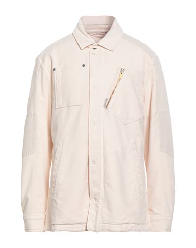 Objects Iv Life Man Jacket Ivory Size L Organic Cotton, Elastane In Neutral