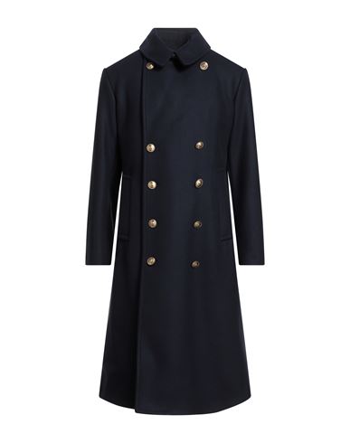 Fay Archive Man Coat Navy Size Xl Virgin Wool, Polyamide, Cashmere In Blue