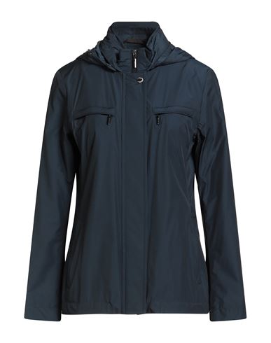 Moorer Woman Jacket Slate Blue Size 4 Polyamide, Polyester, Elastane In Blue