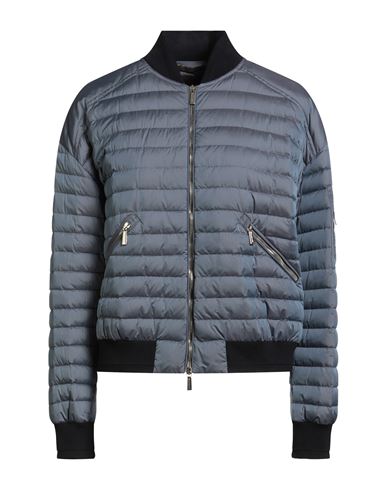 Moorer Woman Puffer Slate Blue Size 8 Polyamide, Polyester In Blue