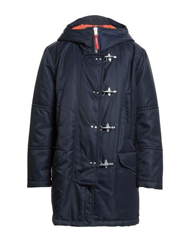 Fay Archive Man Coat Midnight Blue Size S Polyamide In Blue