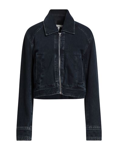 Rag & Bone Womens Elenna Anya Zip-front Denim Jacket In Blue