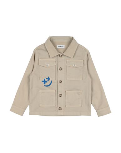 Bikkembergs Babies'  Toddler Boy Jacket Beige Size 4 Cotton, Elastane In Neutral