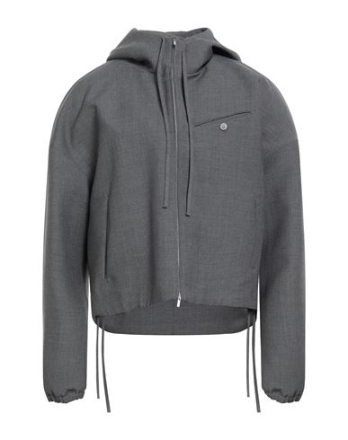 Ferragamo Man Jacket Grey Size 40 Virgin Wool In Gray