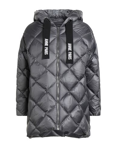 Annie Paris Woman Puffer Grey Size 10 Polyamide In Multi