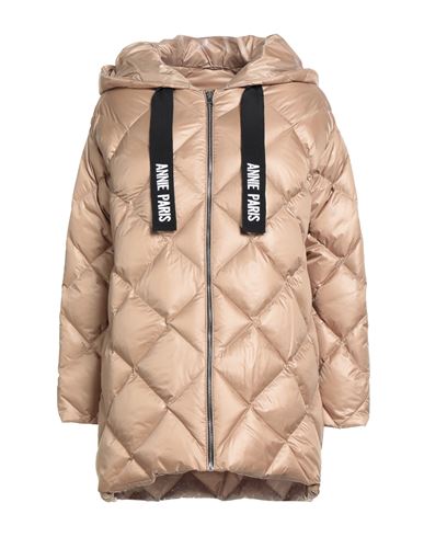 Annie Paris Woman Puffer Camel Size 10 Polyamide In Multi