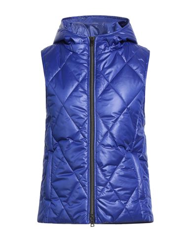 Guttha Woman Vest Bright Blue Size 10 Polyester In Blue
