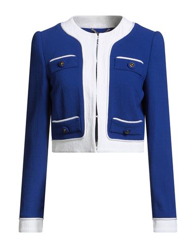 Moschino Couture Woman Jacket Light Blue Size 8 Viscose, Elastane In Blue