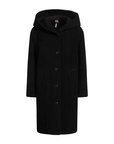 Colmar Woman Coat Black Size 10 Polyester, Acrylic, Virgin Wool, Elastane In Black