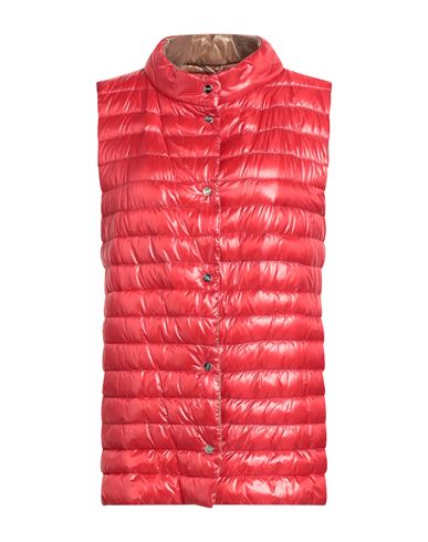 Herno Woman Vest Red Size 12 Polyamide In Red