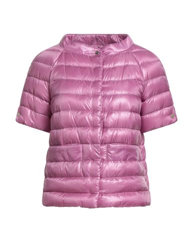Herno Woman Puffer Mauve Size 6 Polyamide In Red