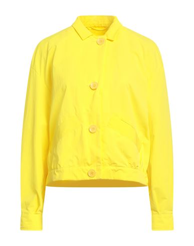 Herno Globe Woman Jacket Yellow Size 6 Polyamide In Yellow