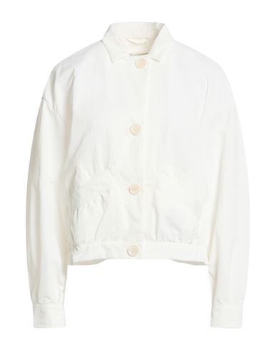 Herno Globe Woman Jacket White Size 10 Polyamide In White