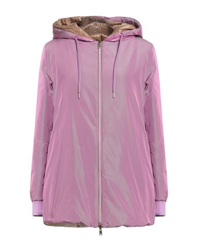 Herno Woman Puffer Mauve Size 8 Polyester In Purple