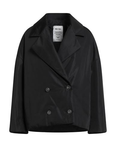Annie Paris Woman Coat Black Size L Polyester In Pattern