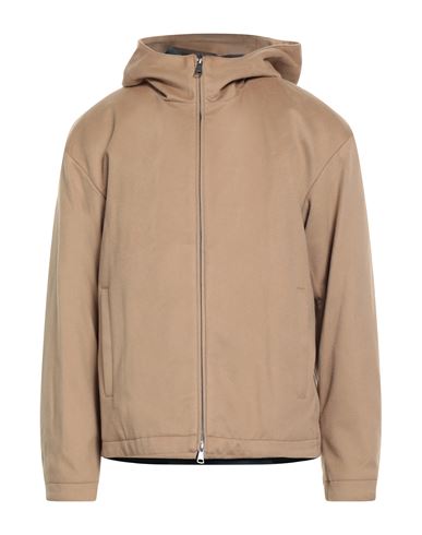 Add Man Coat Camel Size 44 Virgin Wool In Brown
