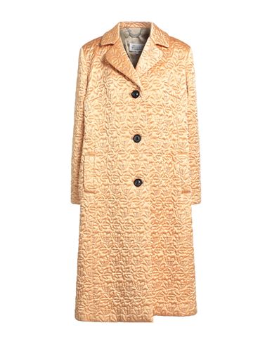 Maison Margiela Woman Puffer Apricot Size 10 Acetate, Viscose In Multi