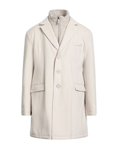 Herno Man Coat Beige Size 46 Virgin Wool In Neutral