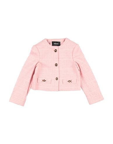 Versace Young Toddler Girl Jacket Pink Size 6 Cotton, Polyamide, Viscose In Pink