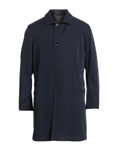 Kired Man Overcoat & Trench Coat Navy Size 44 Polyamide, Elastane In Blue