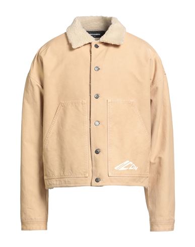 Dsquared2 Man Jacket Beige Size 42 Cotton, Polyester, Acrylic In Neutral