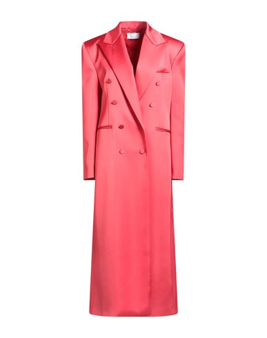 Giuseppe Di Morabito Woman Overcoat & Trench Coat Red Size 6 Polyester, Elastane In Multi