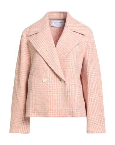 Harris Wharf London Woman Jacket Blush Size 10 Wool, Silk, Cotton, Viscose In Pink