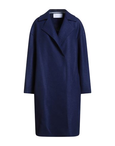 Harris Wharf London Woman Coat Midnight Blue Size 6 Virgin Wool In Blue