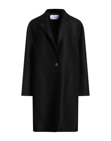 Harris Wharf London Woman Coat Black Size 8 Virgin Wool In Black