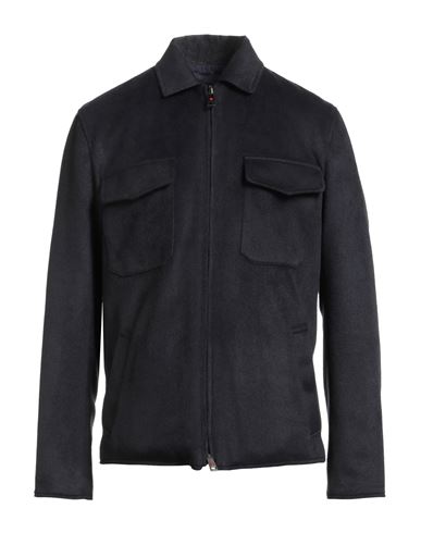 Kired Man Jacket Midnight Blue Size 40 Polyester, Acrylic, Wool In Blue