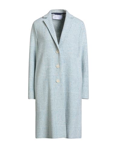 Harris Wharf London Woman Coat Sky Blue Size 10 Wool, Silk, Cotton, Viscose In Blue