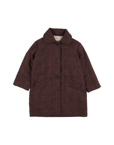 Babe And Tess Babies' Babe & Tess Toddler Girl Coat Brown Size 6 Polyester, Wool