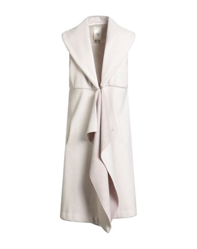 Milva Mi Woman Coat Ivory Size 6 Viscose, Wool, Acetate, Nylon In Multi