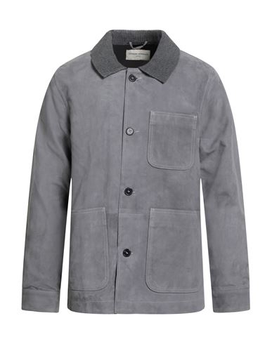 Officine Generale Officine Générale Vadim Goat Suede Jacket In Gray