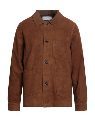 Officine Generale Leo Suede Jacket In Brown