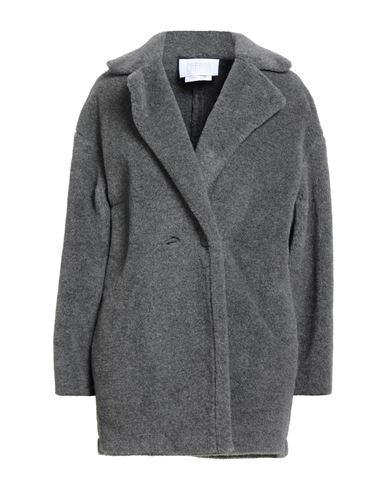 Harris Wharf London Woman Coat Grey Size 6 Polyester, Wool In Gray