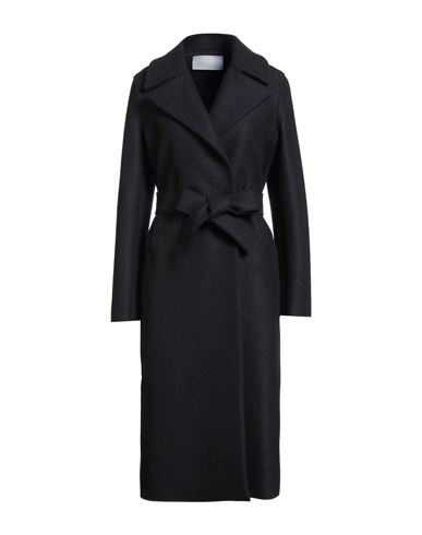 Harris Wharf London Woman Coat Midnight Blue Size 12 Virgin Wool In Blue