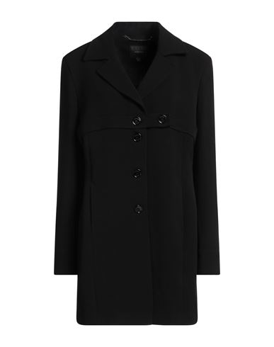 Kocca Woman Coat Black Size L Polyester, Viscose, Elastane In Multi
