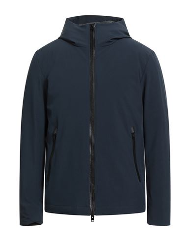 Woolrich Navy Stretch Nylon Jacket In Blue
