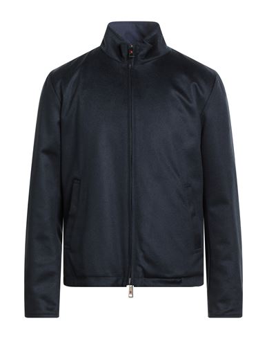 Kired Man Jacket Navy Size 46 Cashmere, Polyester In Black