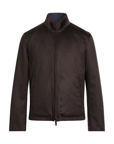 Kired Man Jacket Chocolate Brown Size 42 Cashmere, Polyester In Brown