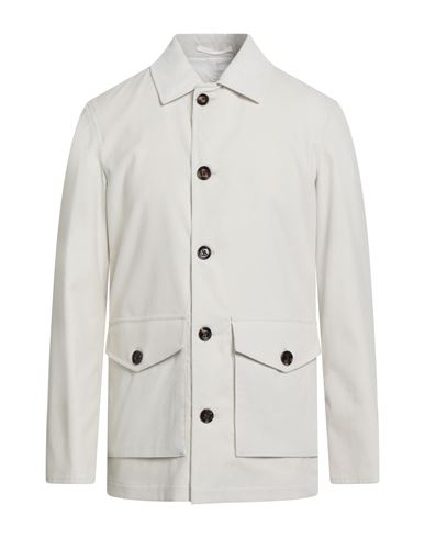 Kired Man Jacket Off White Size 42 Cotton, Wool, Polyamide In Gray