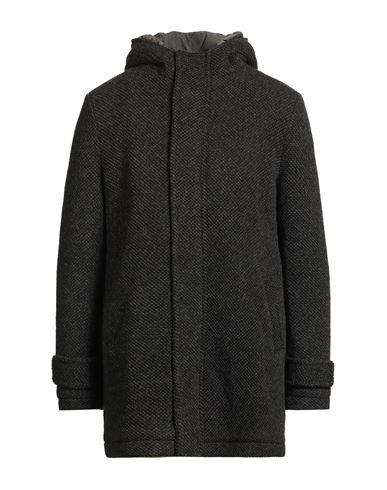 Distretto 12 Man Coat Charcoal Size Xl Virgin Wool, Polyester, Acrylic In Gray